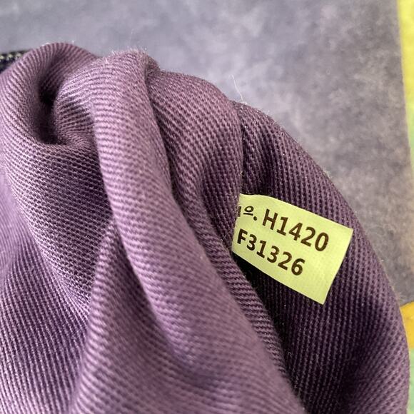 Coach Metro Large Leather Tote Shoulder Bag Handbag Purse Purple F31326 Classic - Picture 11 of 16